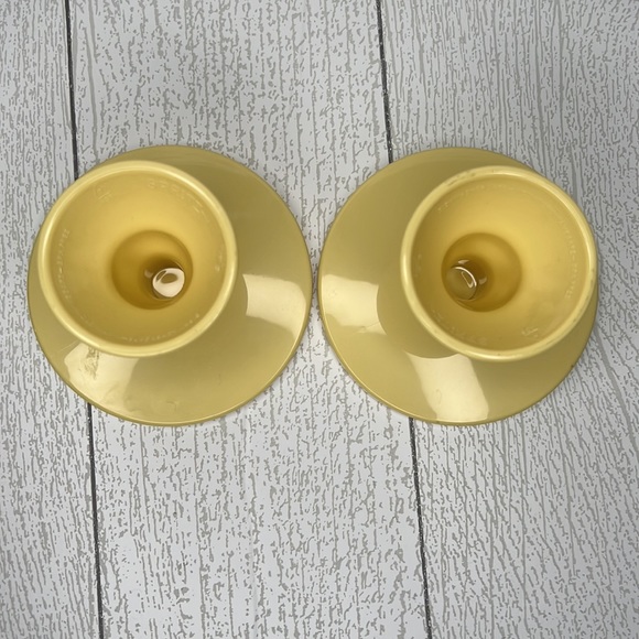 Matching Set of 2 Banana Yellow Risers Decorative Display Stands - Picture 6 of 8